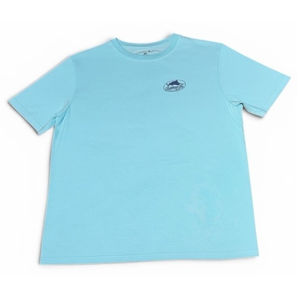 Caribbean Joe Womens XXL Blue Marlin Fish Graphic T Shirt Beach Coastal